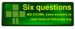 Six questions about Microsoft's OOXML